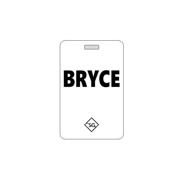 Baseball Bag Tag. Customizable. Waterproof. Made in USA.
