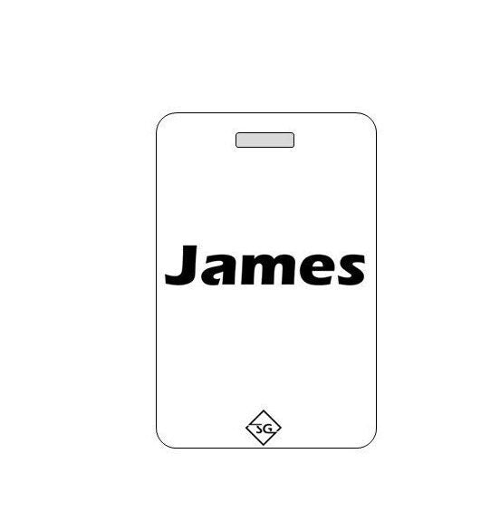 Football Bag Tag. Customizable. Waterproof. Made in USA.