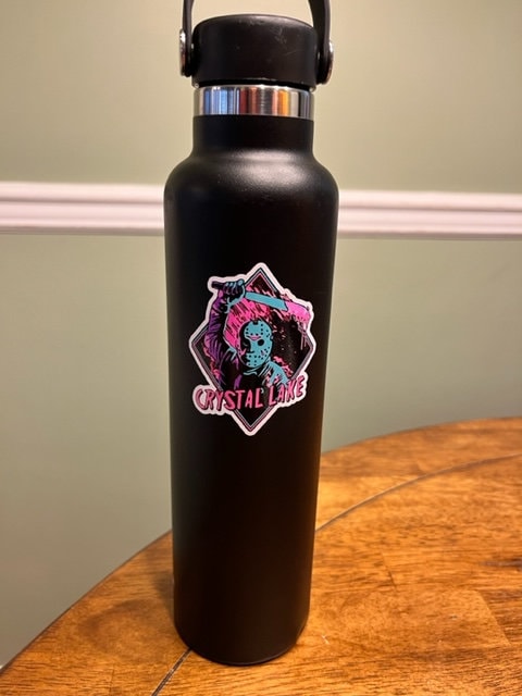 Fun Vinyl Sticker - Crystal Lake. Waterproof & Laminated. Sticker Decal for Water Bottles, Laptop, Car. Upgraded Shipping on 5+ ordered
