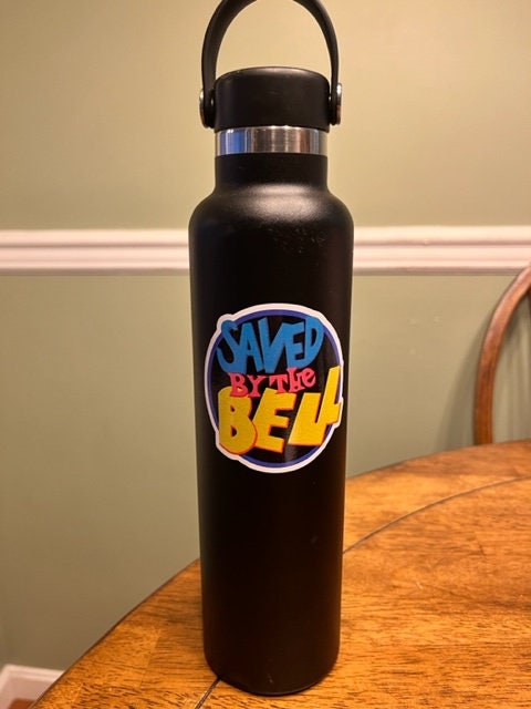 Fun Vinyl Sticker - Saved By The Bell. Waterproof & Laminated. Sticker Decal for Water Bottles, Laptop, Car. Upgraded Shipping on 5+ ordered