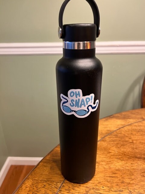 Personalized Swim Bag Tags. Customize Swimmer Name. Made in USA. Waterproof.