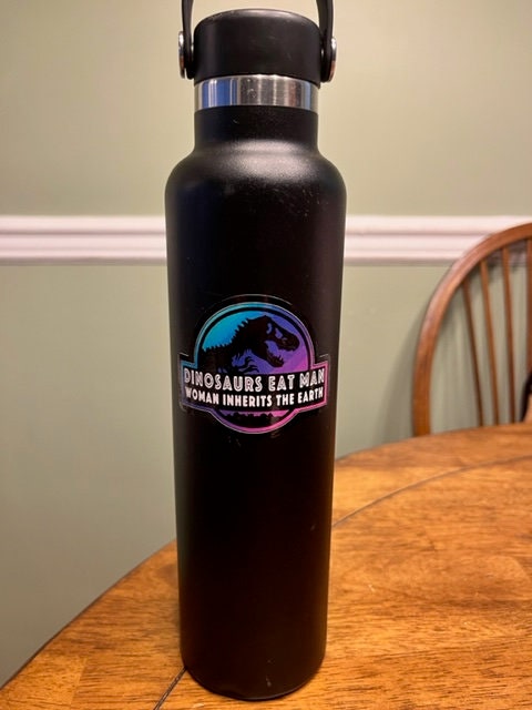 Fun Vinyl Sticker - Jurassic Park. Waterproof & Laminated. Sticker Decal for Water Bottles, Laptop, Car. Upgraded Shipping on 5+ ordered