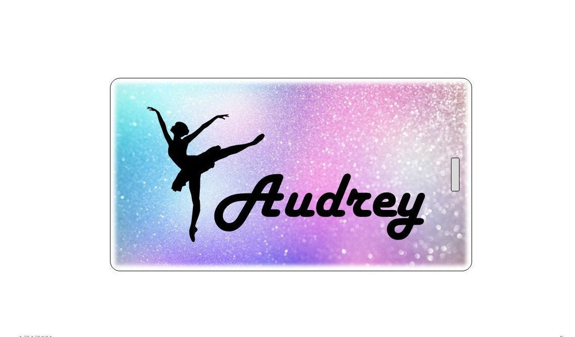 Dance Bag Tag. Customizable. Waterproof. Made in USA.  TOP SELLER