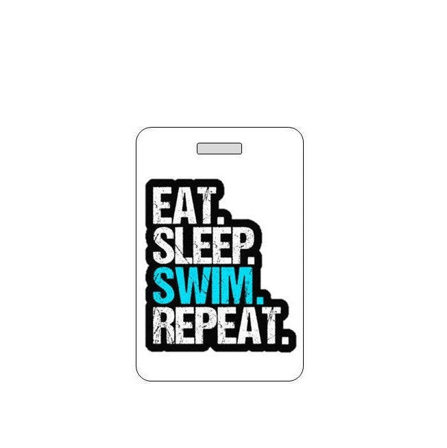 Swim Bag Tag. Customizable. Waterproof. Made in USA.
