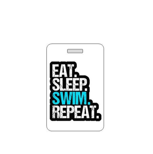 Swim Bag Tag. Customizable. Waterproof. Made in USA.