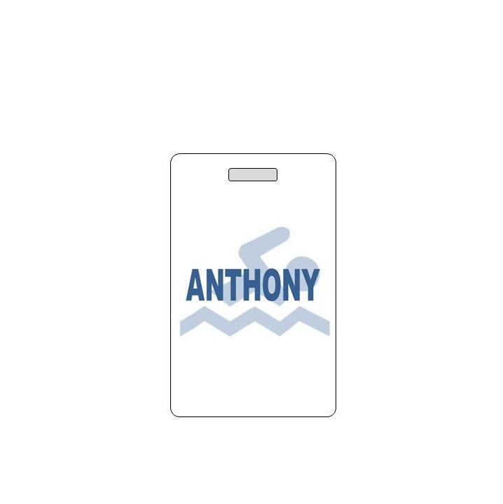 Swim Bag Tag.  Pee in Pools.  Customizable Name.