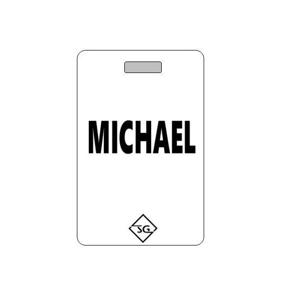 Swim Bag Tag. Waterproof. Made in USA.