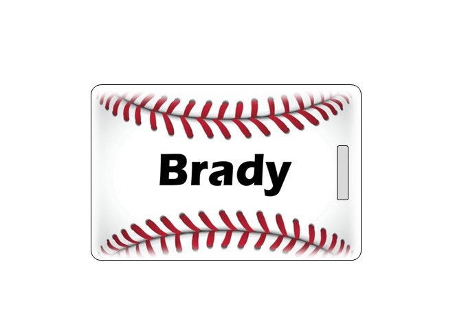 Baseball Bag Tag. Customizable. Waterproof.  Made in the USA.  TOP SELLER