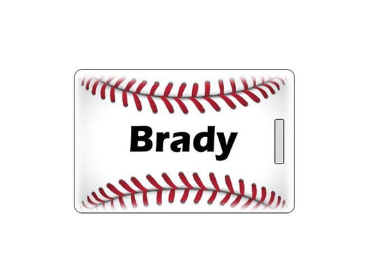 Baseball Bag Tag. Customizable. Waterproof.  Made in the USA.  TOP SELLER
