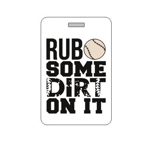 Baseball Bag Tag. Waterproof.  NEW DESIGN
