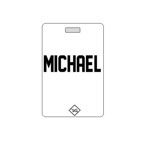 Swim Bag Tag.  Customizable Name.  New Design
