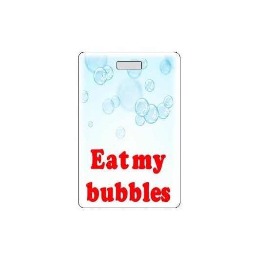 Swim Bag Tag.  Customizable Name.  New Design