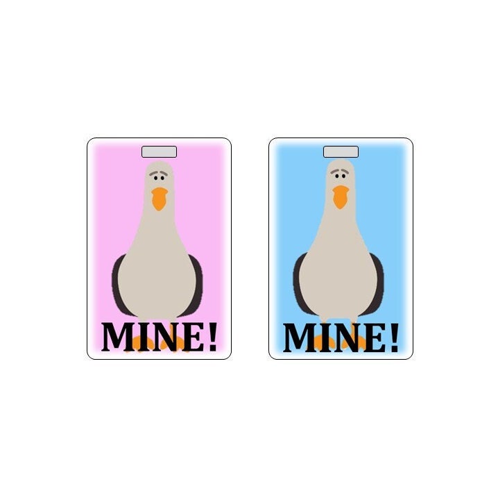 Mine! Luggage Bag Tag.  Customizable.  New Design
