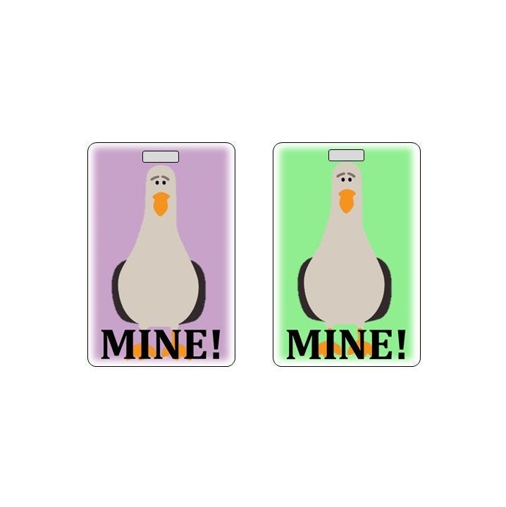 Mine! Luggage Bag Tag.  Customizable.  New Design