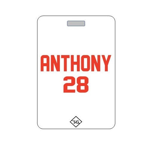 Soccer Bag Tag. Customizable. Waterproof. Made in USA.  NEW DESIGN