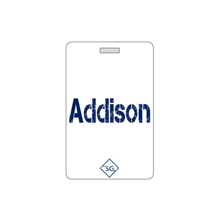 Personalized Swim Bag Tags.  Customize Swimmer Name. Made in USA. Waterproof.