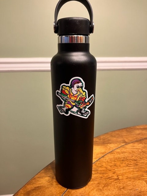 Fun Vinyl Sticker - Mighty Ducks.  Waterproof & Laminated. Sticker Decal for Water Bottles, Laptop, Car. Upgraded Shipping on 5+ ordered