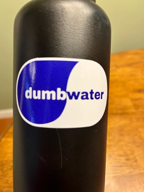 Fun Vinyl Sticker - Smart Water.  Waterproof & Laminated. Sticker Decal for Water Bottles, Laptop, Car. Upgraded Shipping on 5+ ordered