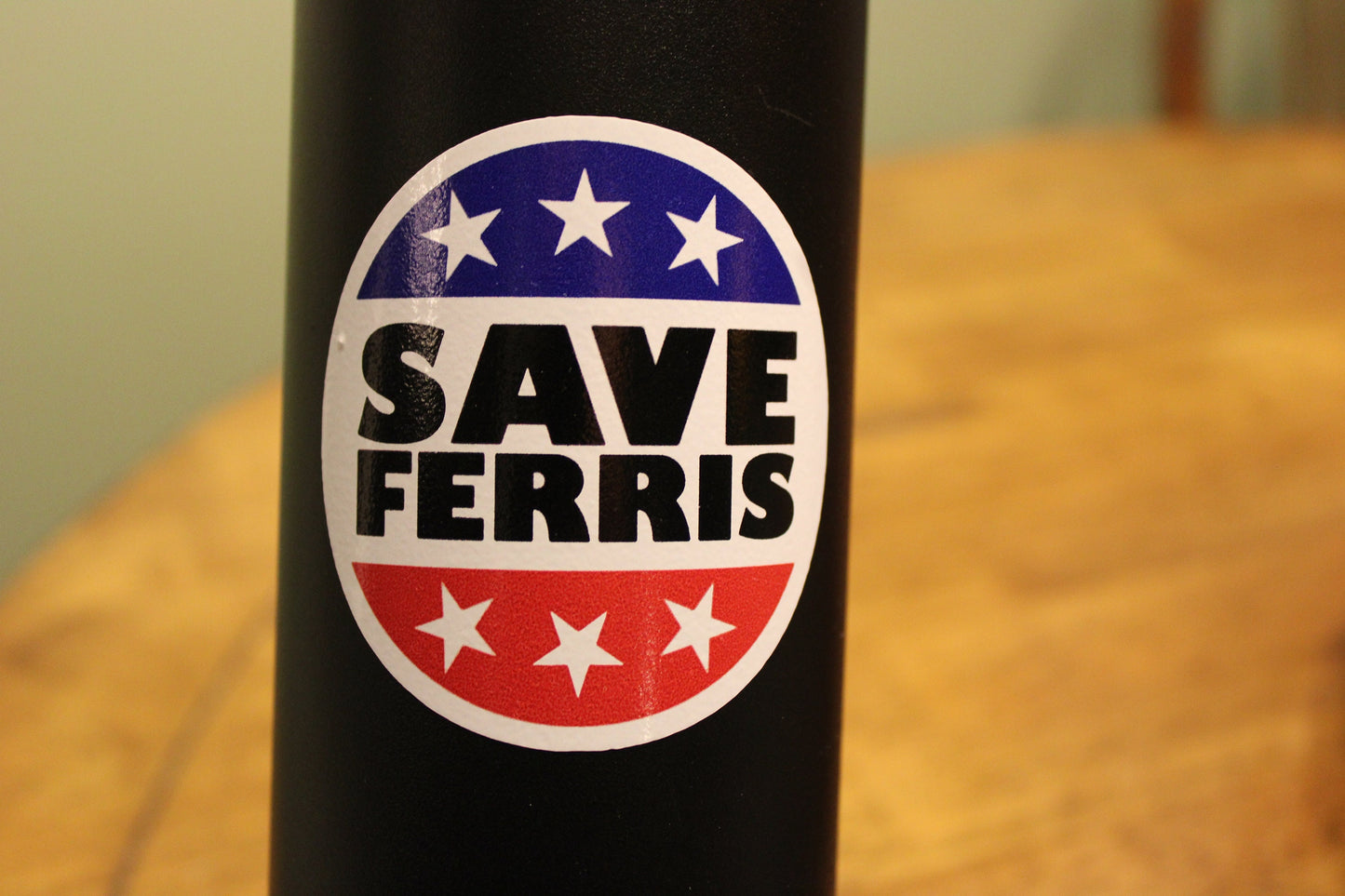 Fun Vinyl Sticker - Ferris Bueller.  Waterproof & Laminated. Sticker Decal for Water Bottles, Laptop, Car. Upgraded Shipping on 5+ ordered