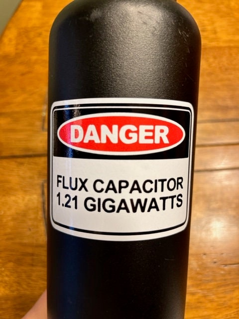 Fun Vinyl Sticker - Back To The Future. Waterproof & Laminated. Sticker Decal for Water Bottles,Laptop,Car. Upgraded Shipping on 5+ ordered