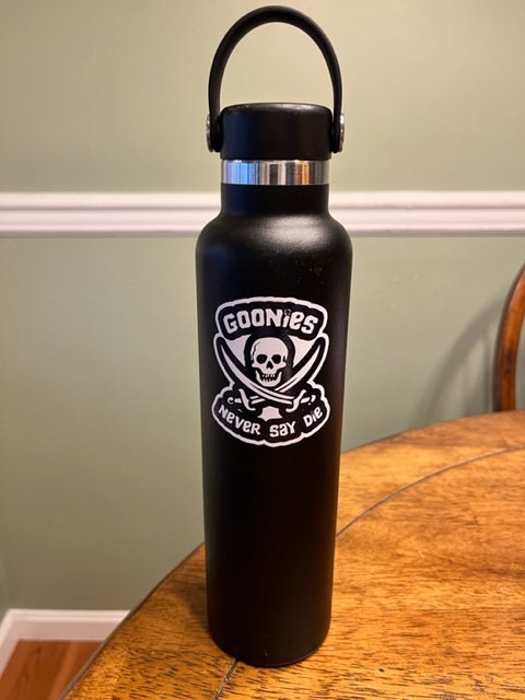Fun Vinyl Sticker - Goonies.  Waterproof & Laminated. Sticker Decal for Water Bottles, Laptop, Car. Upgraded Shipping on 5+ ordered