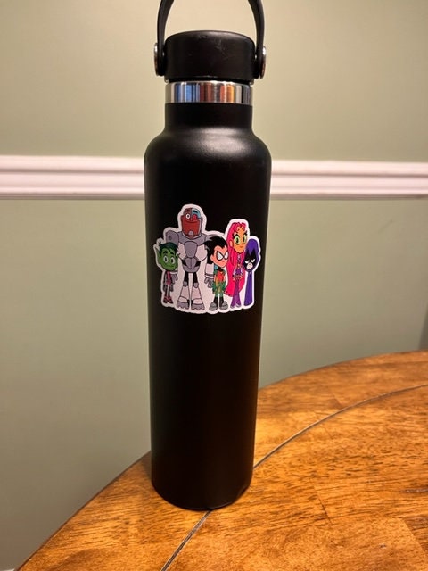 Fun Vinyl Sticker - Teen Titans Go.  Waterproof & Laminated. Sticker Decal for Water Bottles, Laptop, Car. Upgraded Shipping on 5+ ordered