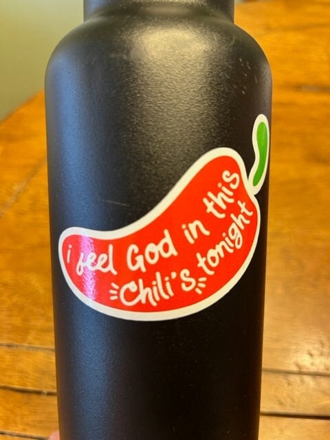 Fun Vinyl Sticker - The Office. Pam. Chilis.  Waterproof. Sticker Decal for Water Bottles, Laptop, Car Window.