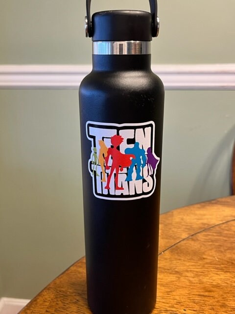 Fun Vinyl Sticker - Teen Titans. Waterproof & Laminated. Sticker Decal for Water Bottles, Laptop, Car. Upgraded Shipping on 5+ ordered