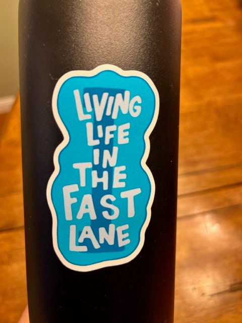 Fun Vinyl Sticker - Swim. Swimming.  Waterproof & Laminated. Sticker Decal for Water Bottles, Laptop, Car. Upgraded Shipping on 5+ ordered