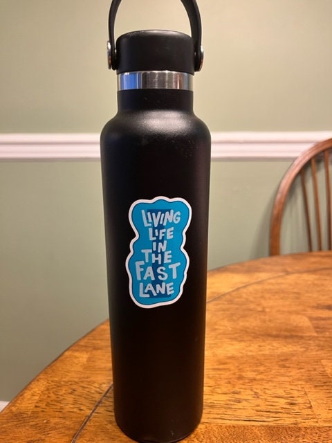 Fun Vinyl Sticker - Swim. Swimming.  Waterproof & Laminated. Sticker Decal for Water Bottles, Laptop, Car. Upgraded Shipping on 5+ ordered