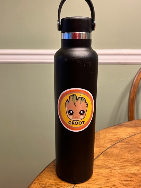 Fun Vinyl Sticker - I Am Groot.  Waterproof & Laminated. Sticker Decal for Water Bottles, Laptop, Car. Upgraded Shipping on 5+ ordered