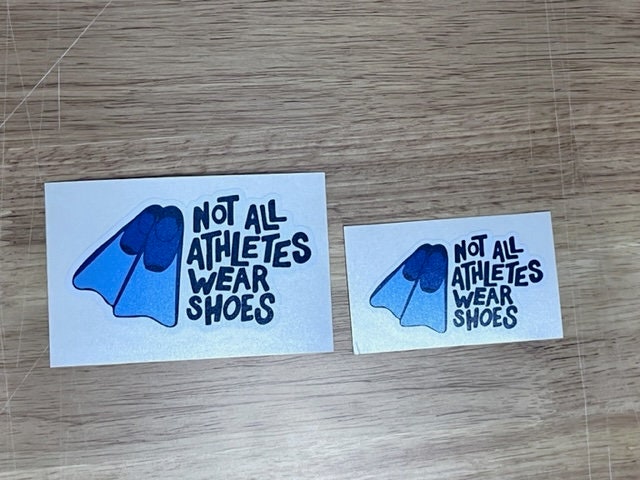 Fun Vinyl Sticker - Swim Sticker.  Waterproof & Laminated. Sticker Decal for Water Bottles, Laptop, Car. Upgraded Shipping on 5+ ordered