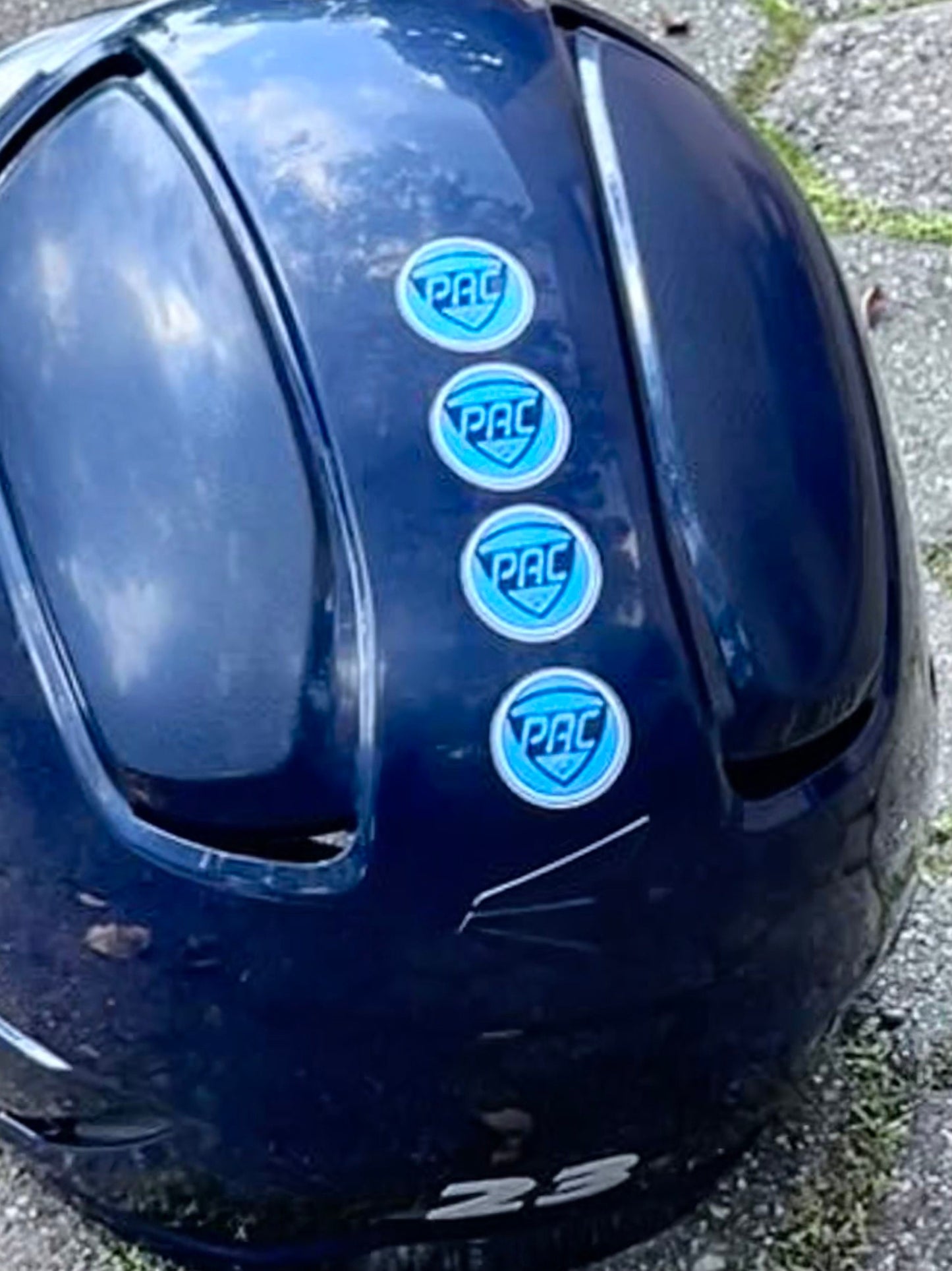 Custom Team Award Decals for Football, Baseball, or Softball Helmets. Price is for each individual decal. Minimum order qty is 25.