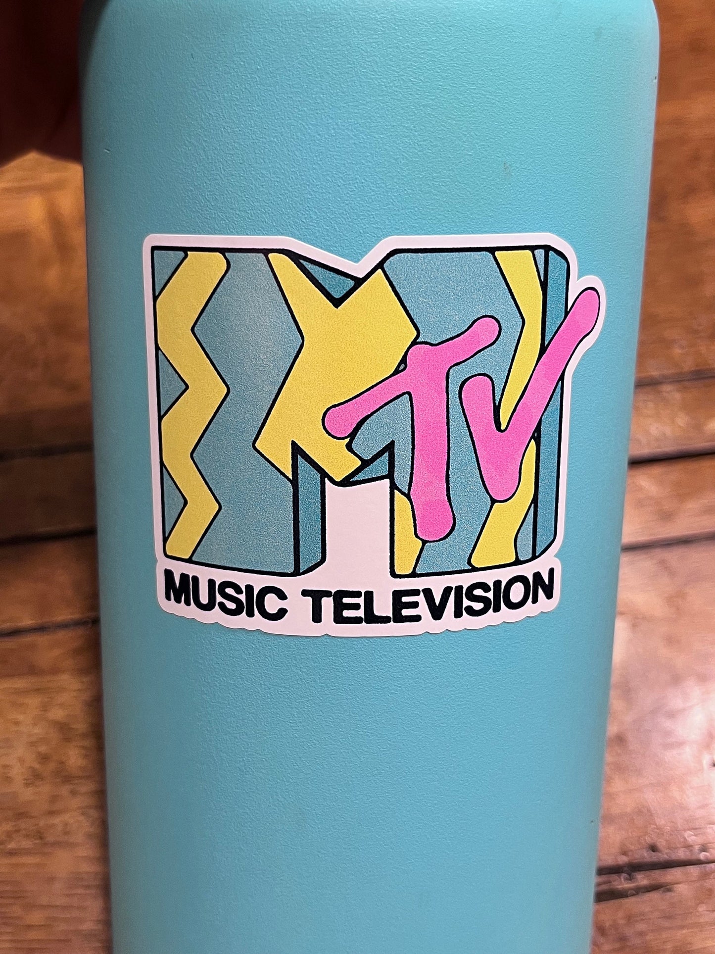 Fun Vinyl Sticker - Mtv.  Waterproof & Laminated. Sticker Decal for Water Bottles, Laptop, Car. Upgraded Shipping on 5+ ordered