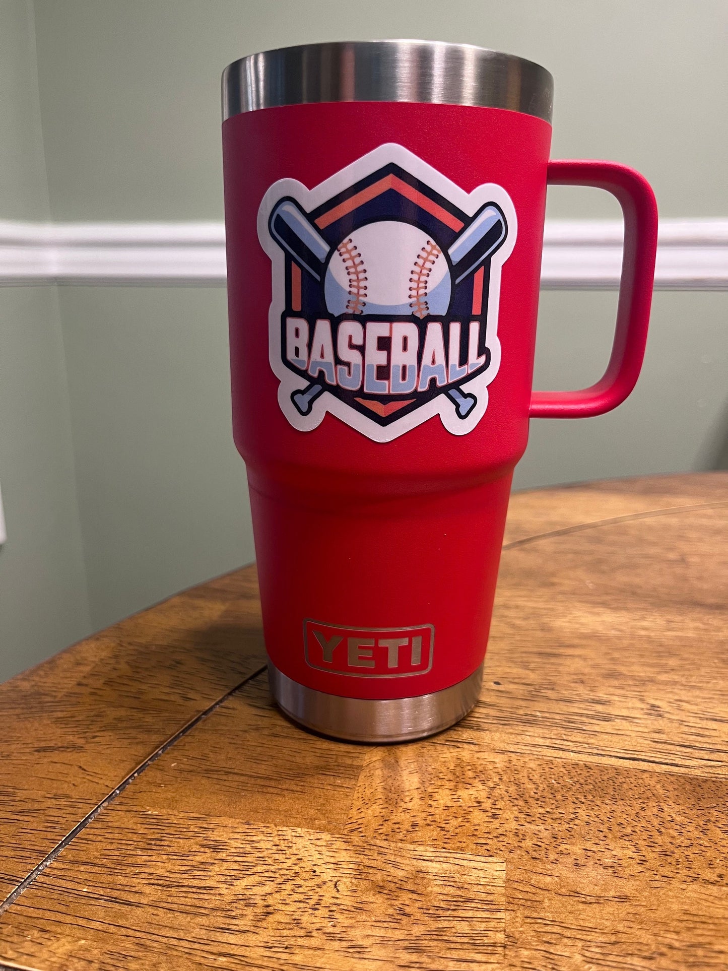 Baseball Sticker. Waterproof & Laminated. Sticker Decal for Water Bottles, Laptop, Car. Upgraded Shipping on 5+ ordered
