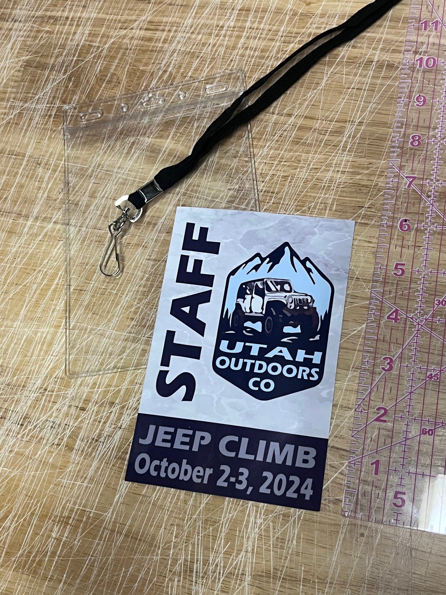 Custom Event Lanyards. 4”x6”.  VIP, Special Access, Volunteer, Athlete Credentials.  Comes With Durable Lanyard & Waterproof Sealable Holder
