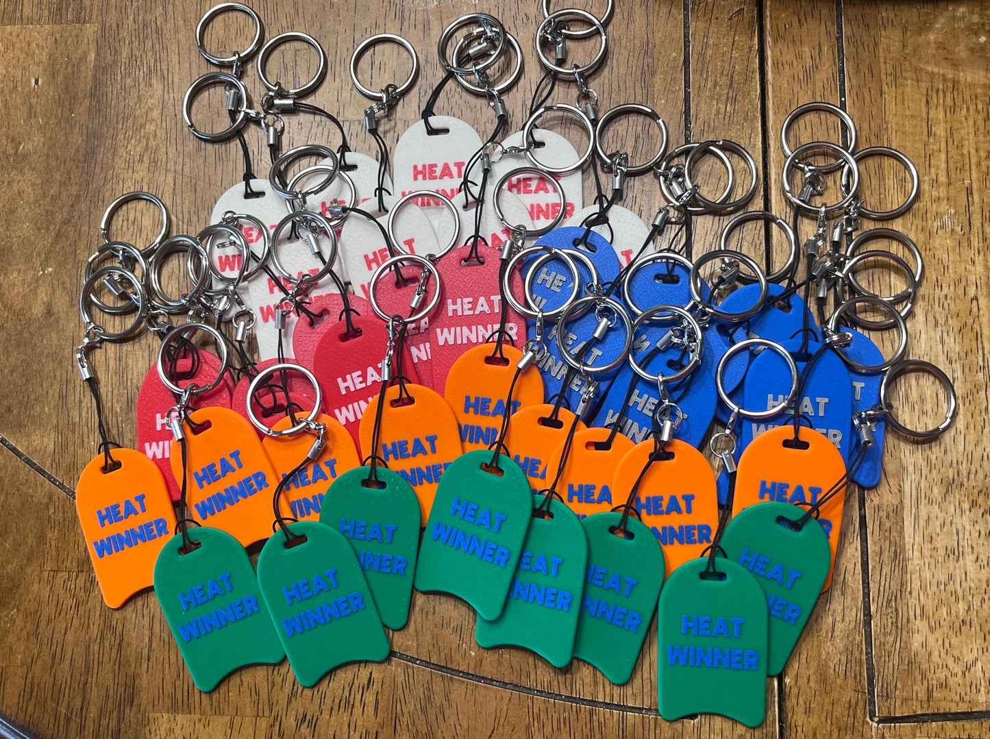 Swim Heat Winner Award - replace outdated award ribbons. Increments of 50. Swim bag keychain bag tag